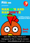 The poster for the performance of Nando's and Nandon'ts: A Musical at The Y 'Emergency' night
